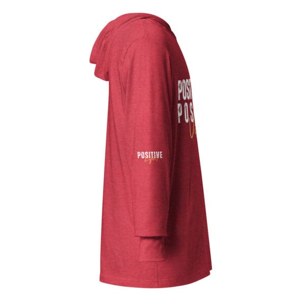 A red hoodie with the words " protect people."