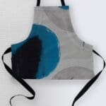 Colorful apron with abstract design.