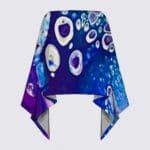 Colorful abstract design on fabric.