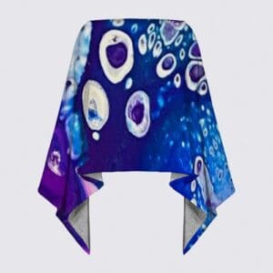 Colorful abstract design on fabric.