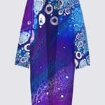 Colorful abstract art on a kimono.