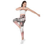 Woman in stylish athletic wear posing gracefully.