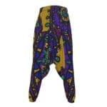 Colorful patterned harem pants.