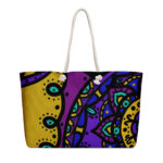Colorful mandala pattern tote bag.